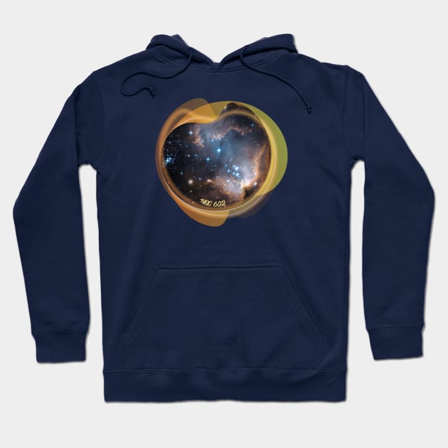 Hubble Space Telescope Images: NGC 602 Nebula Hoodie by Da Vinci Feather